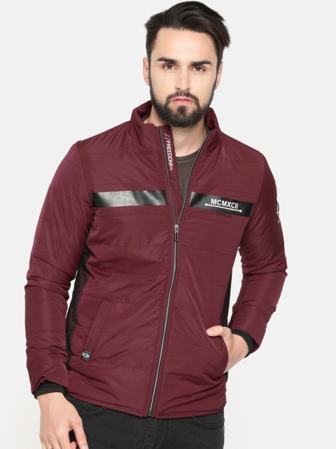 

SPYKAR Men Maroon Solid Tailored Jacket