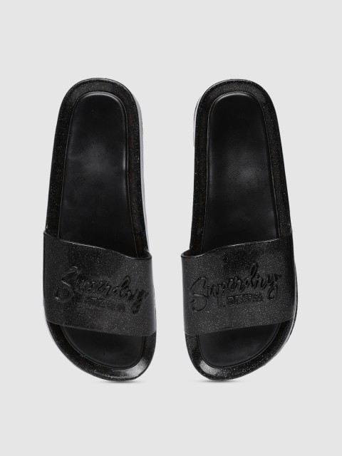 

Superdry Women Black Solid Sliders