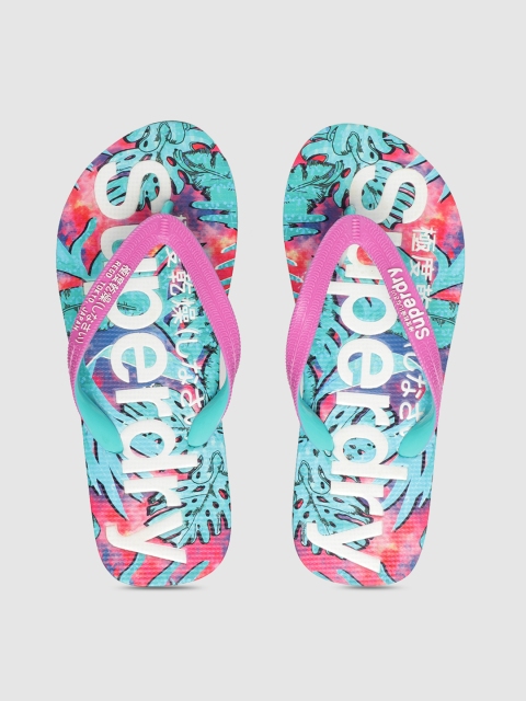 

Superdry Women Multicoloured Printed Thong Flip-Flops, Multi