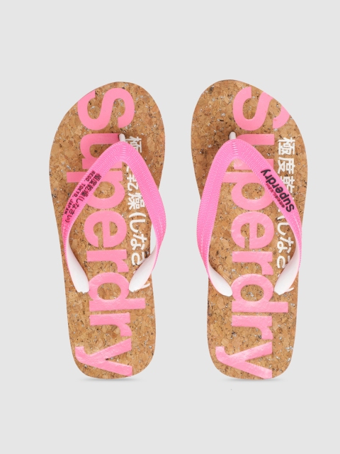 

Superdry Women Pink Printed Thong Flip-Flops
