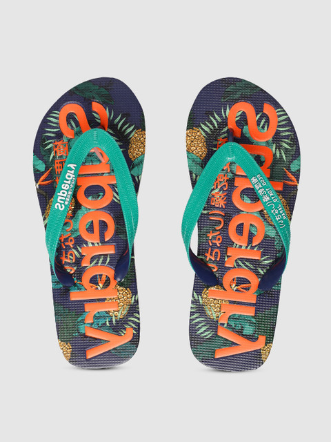 

Superdry Women Green Printed Thong Flip-Flops