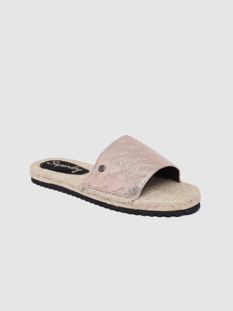 

Superdry Women Rose Gold Open Toe Flats