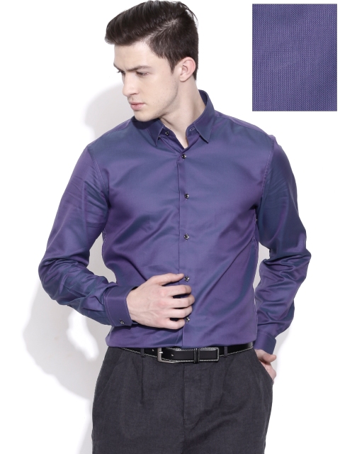 

Blackberrys Purple Slim Fit Formal Shirt