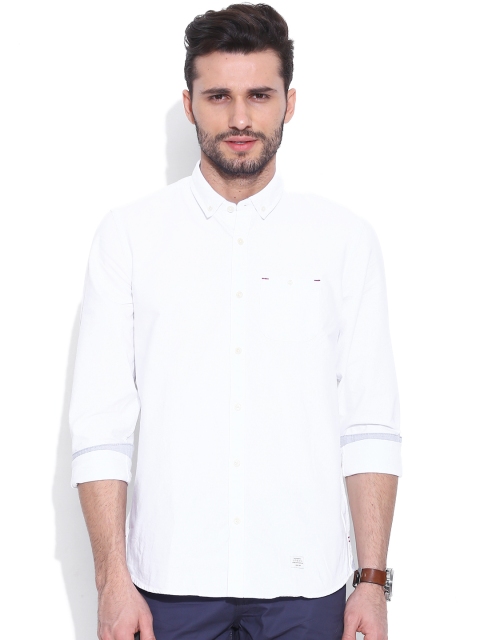 

Blackberrys White Slim Fit Casual Shirt