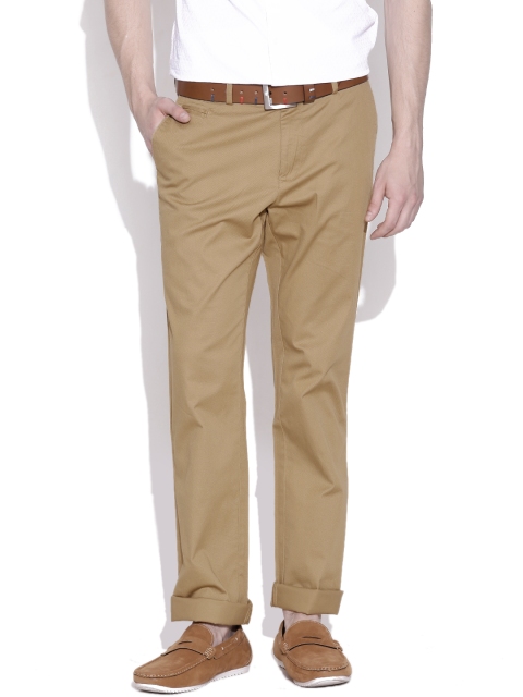 

Blackberrys Men Khaki Sharp Fit Casual Trousers