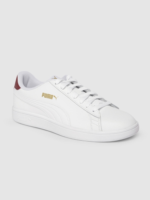 

Puma Unisex White Smash v2 Leather Sneakers