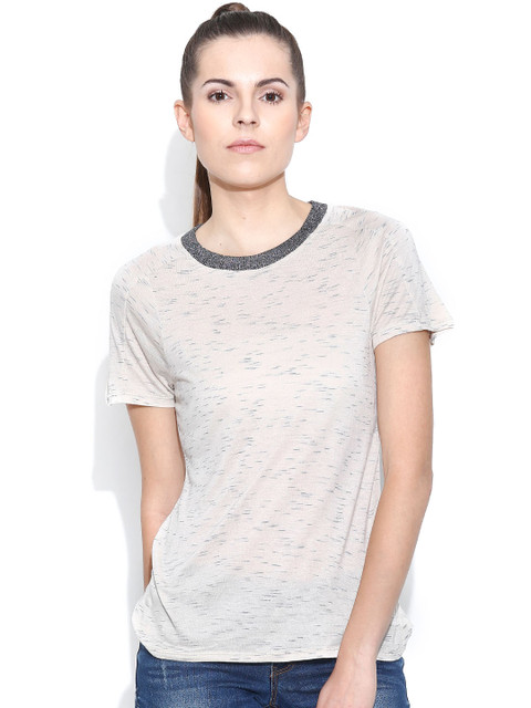 

Vero Moda Beige Printed Top