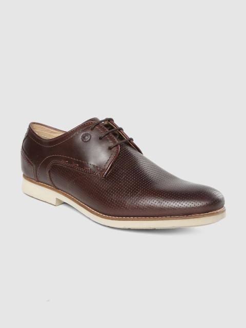 

Ruosh Men Brown Leather Derbys