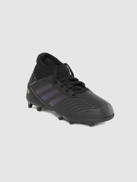 

ADIDAS Boys Black Solid Predator 19.3 Firm Ground Football Shoes
