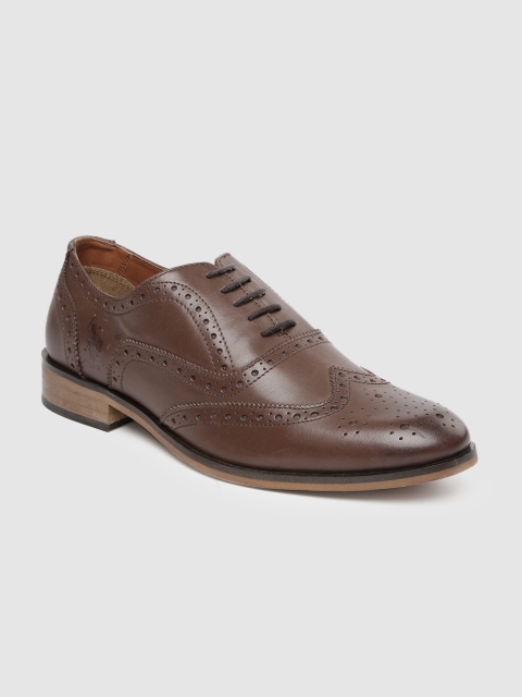 

U.S. Polo Assn. Men Brown Leather Brogues