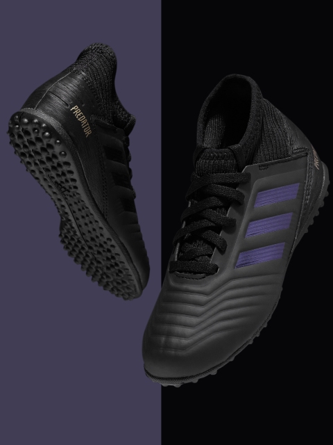 

ADIDAS Boys Black Textured Predator 19.3 Turf Football Shoes