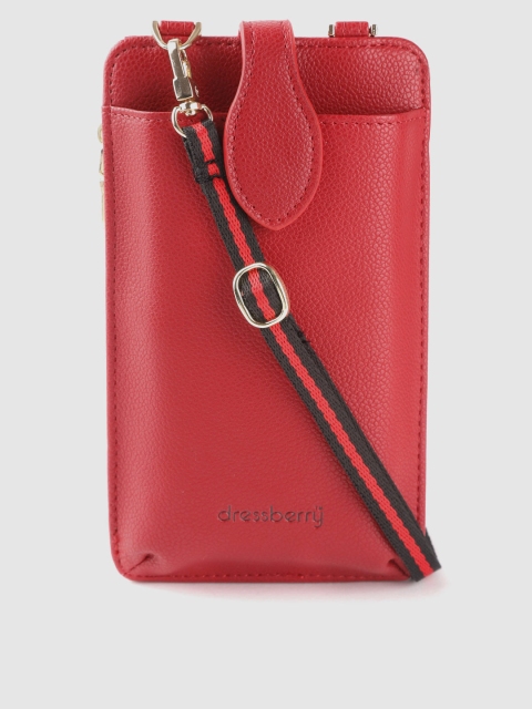 

DressBerry Women Red Solid Mobile Pouch
