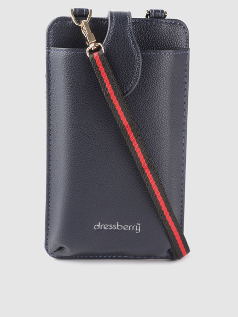 

DressBerry Women Navy Solid Mobile Pouch, Navy blue