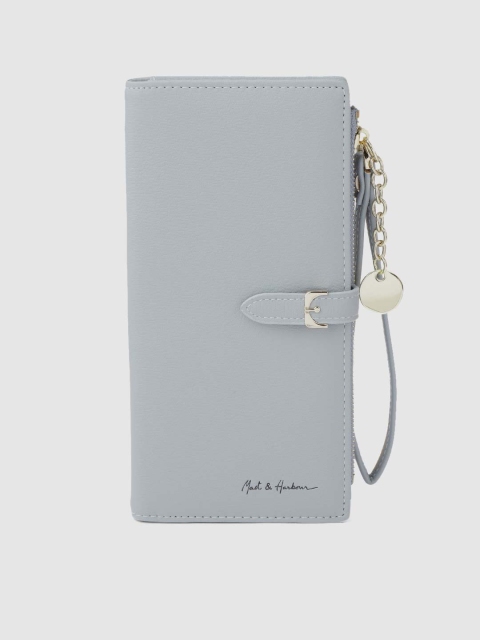 

Mast & Harbour Women Blue Solid Two Fold Wallet