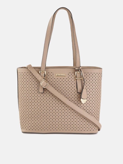 

DressBerry Beige Laser Cut Shoulder Bag