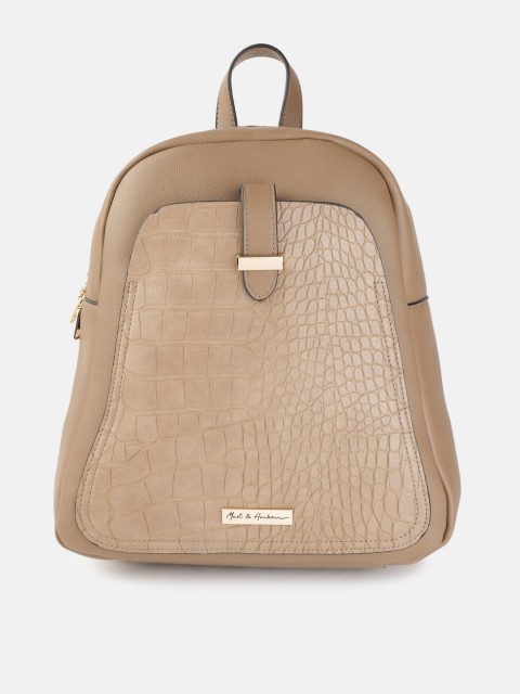 

Mast & Harbour Women Beige Textured Backpack
