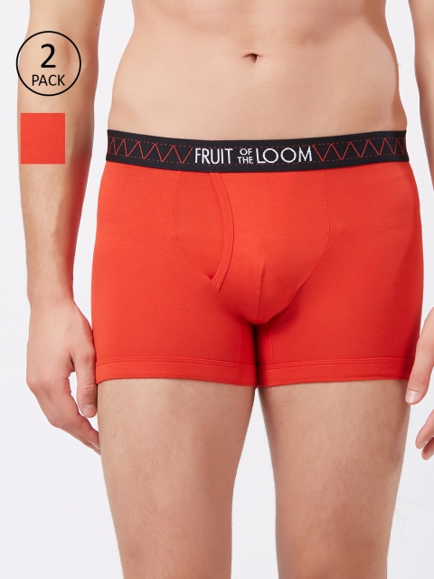 

Fruit of the Loom Pack of 2 Trunks MTR12-N-2P-C4, Red