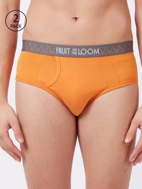 

Fruit of the Loom Men Pack of 2 Briefs MHB12-N-2P-C3, Orange