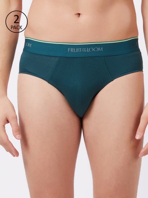 

Fruit of the Loom Men Pack of 2 Briefs MHB06-N-2P-C4, Green