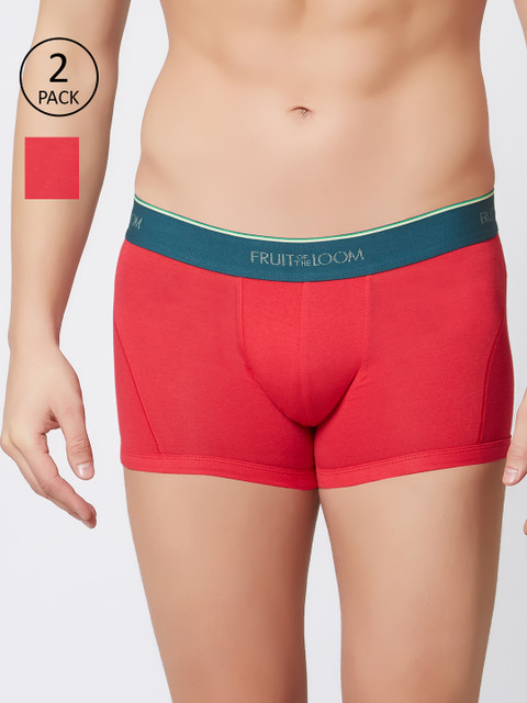 

Fruit of the Loom Pack of 2 Trunks MTR06-N-2P-C1, Red