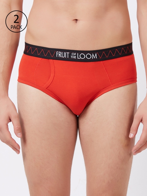 

Fruit of the Loom Men Pack of 2 Briefs MHB12-N-2P-C4, Red