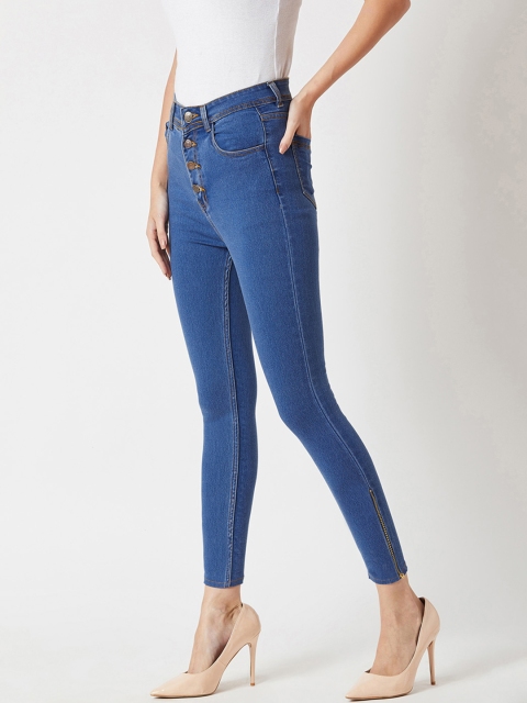 

Miss Chase Women Blue Skinny Fit High-Rise Clean Look Stretchable Jeans