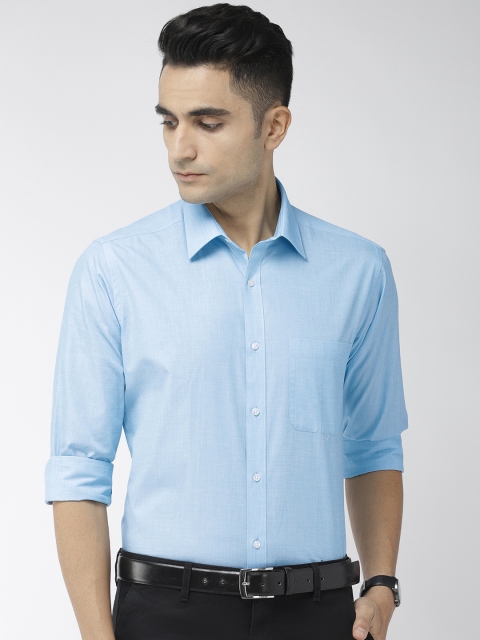 

Raymond Men Blue Slim Fit Solid Formal Shirt
