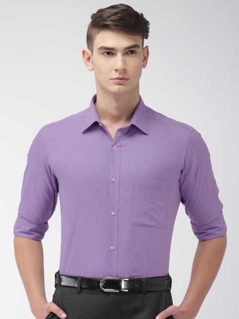 

Raymond Men Purple Slim Fit Solid Formal Shirt