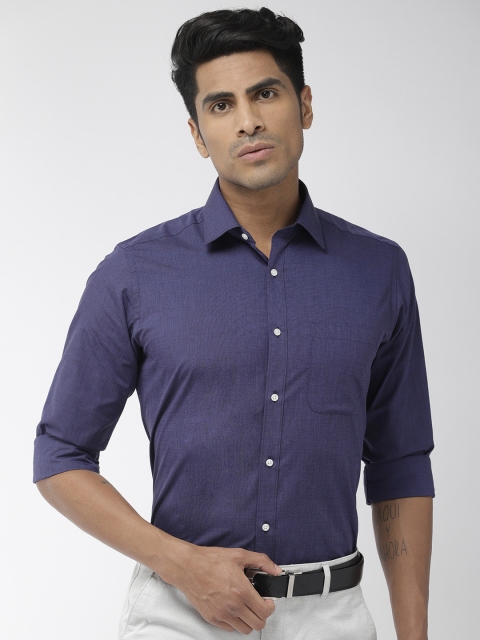 

Raymond Men Navy Blue Slim Fit Solid Formal Shirt