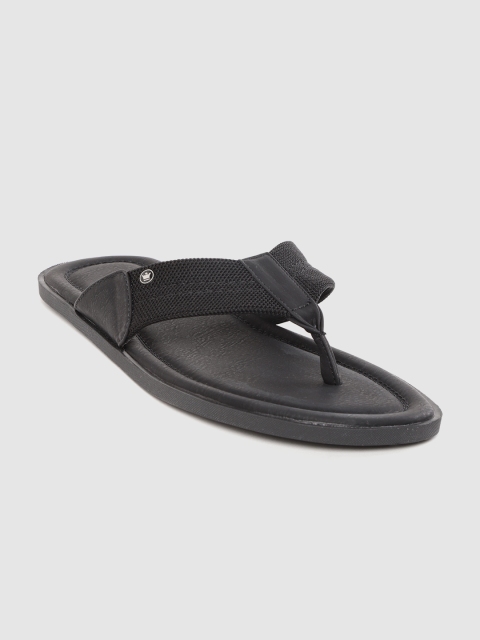 

Louis Philippe Men Black Solid Comfort Sandals