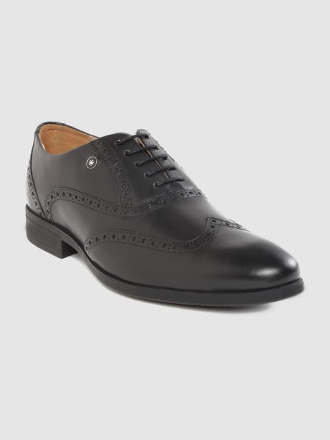 

Louis Philippe Men Black Leather Formal Brogues