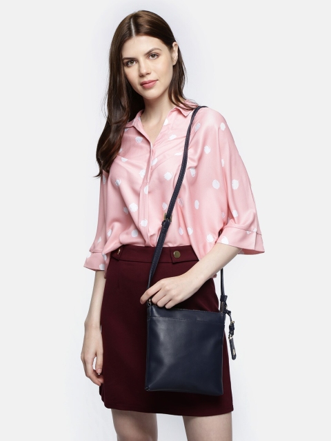 

Tommy Hilfiger Navy Blue Solid Sling Bag