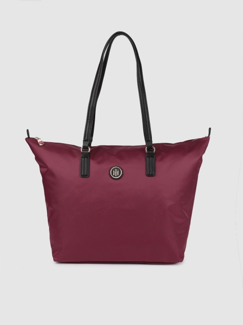 

Tommy Hilfiger Purple Solid Tote Bag