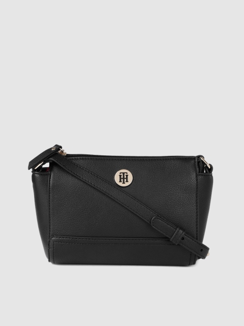 

Tommy Hilfiger Black Solid Sling Bag
