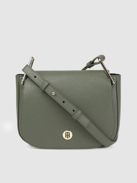 

Tommy Hilfiger Green Solid Sling Bag