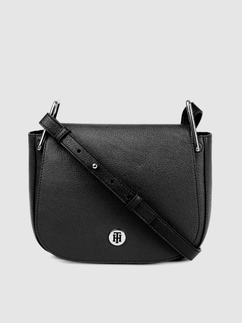 

Tommy Hilfiger Black Solid Sling Bag