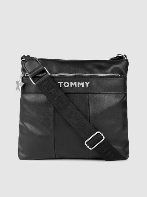 

Tommy Hilfiger Black Structured Sling Bag