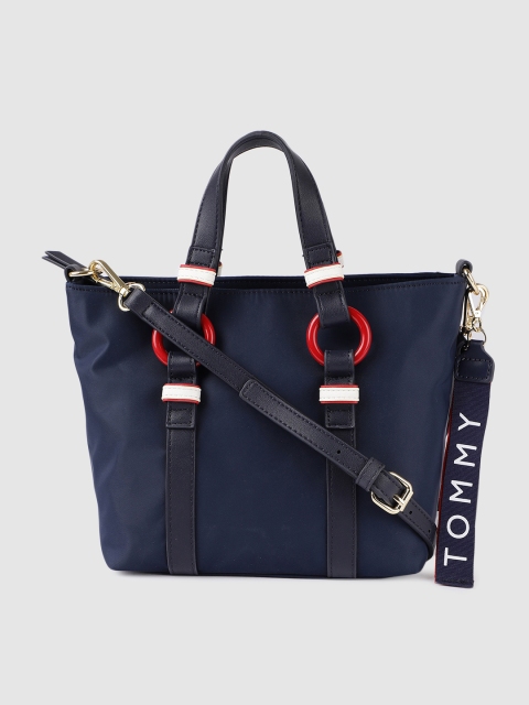 

Tommy Hilfiger Blue Solid Handheld Bag