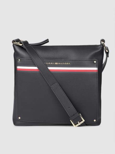 

Tommy Hilfiger Black Solid Sling Bag
