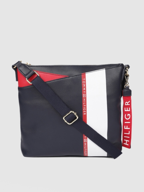 

Tommy Hilfiger Navy Blue Solid Sling Bag