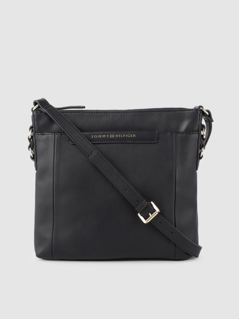 

Tommy Hilfiger Black Solid Sling Bag