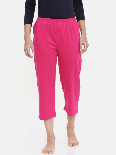 

zebu Women Pink Solid Regular Fit Lounge pants