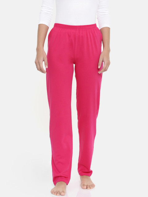 

zebu Women Pink Solid Lounge Pants 299_1ZW_PPP_PLN_RPK_XL