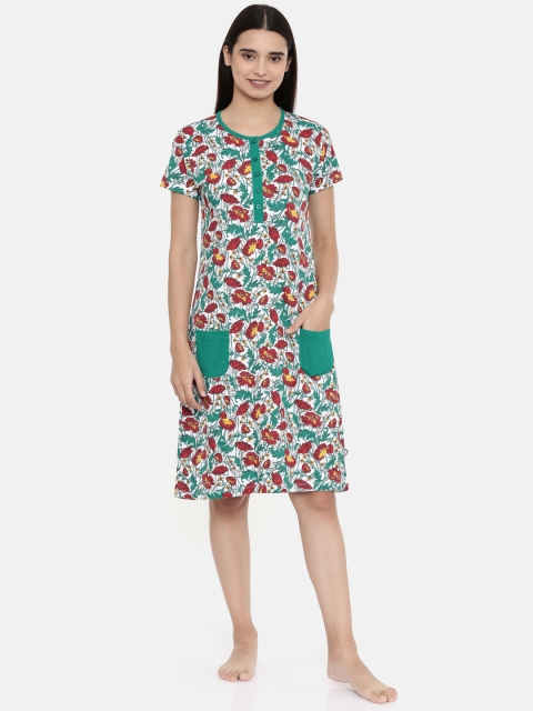 

zebu White & Red Printed Nightdress WLP_RNK_PRT_RGN_XL