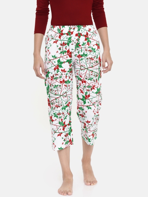 

zebu Women Green & White Printed Regular Fit Capris 299_1ZW_CCC_PRI_BGN_XL