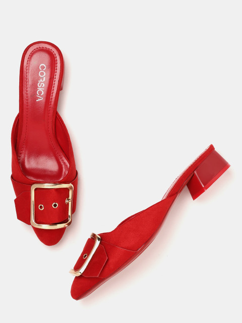 

CORSICA Women Red Solid Mules
