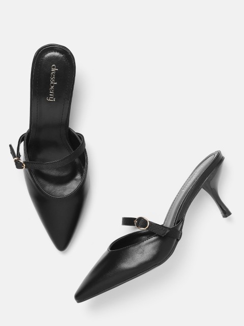 

DressBerry Women Black Solid Pumps