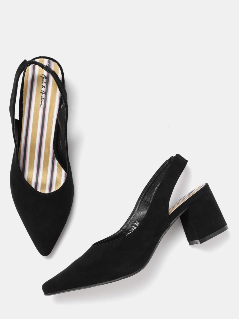 

Mast & Harbour Women Black Solid Heels