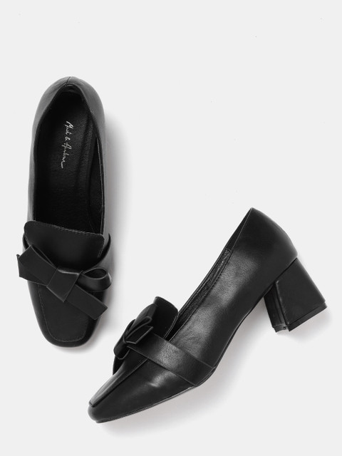 

Mast & Harbour Women Black Solid Pumps