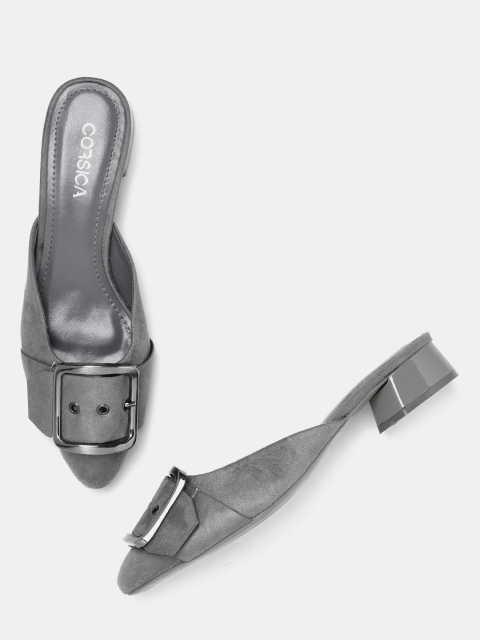 

CORSICA Women Charcoal Grey Solid Mules
